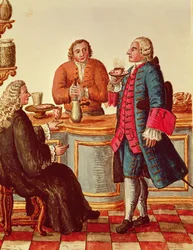Venetian Noblemen in a Cafe